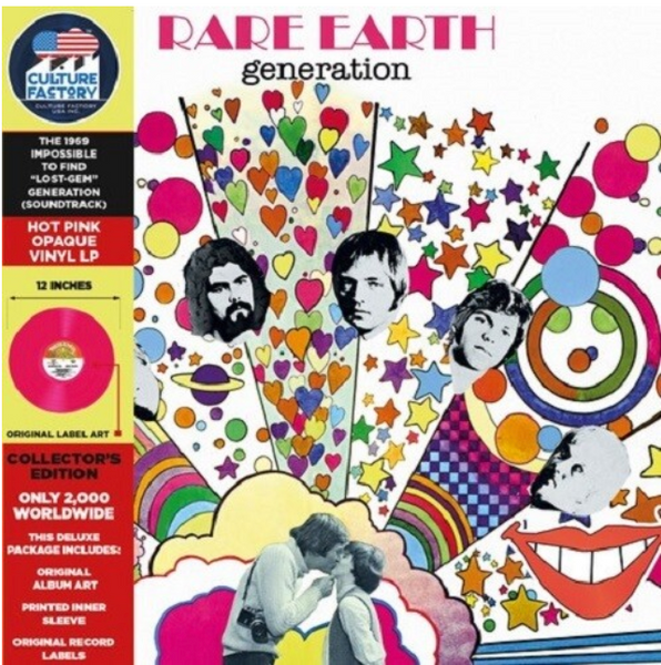 Rare Earth ‎– Generation.   (Vinyl, LP, Album, Soundtrack, Pink coloured vinyl)