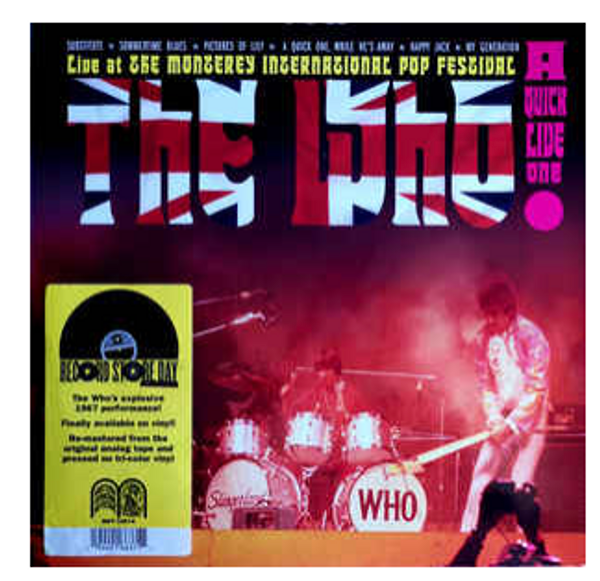 RSD 2020. The Who ‎– A Quick Live One.   (Vinyl, LP, Tri-color Vinyl). AVAILABLE IN STORE ONLY 24-10-20