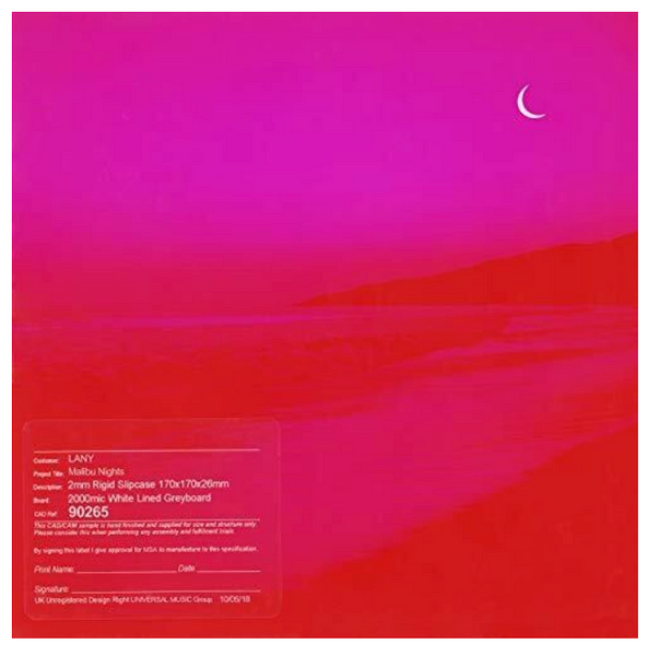 LANY  ‎– Malibu Nights.   (Vinyl, LP, Album, Stereo, Clear vinyl)