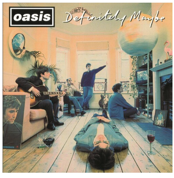 Oasis  ‎– Definitely Maybe.   (2 × Vinyl, LP, Album, Limited Edition, Silver)