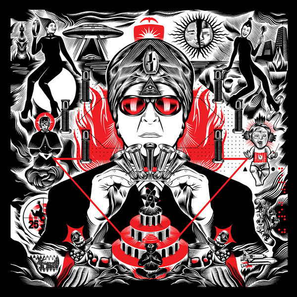 RSD2021 Devo's Gerald V. Casale - AKA Jihad Jerry & The Evildoers (Vinyl, LP, Album, Limited Edition, Clear with Red/White/Black Swirl)