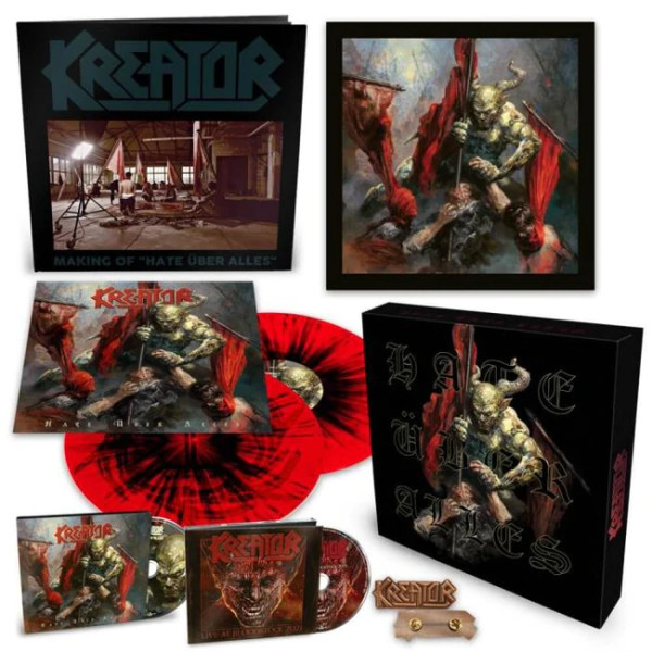 Kreator – Hate Über Alles (2 x Vinyl, LP, Album, Box Set, Red/Black Splatter, Bonus CD)