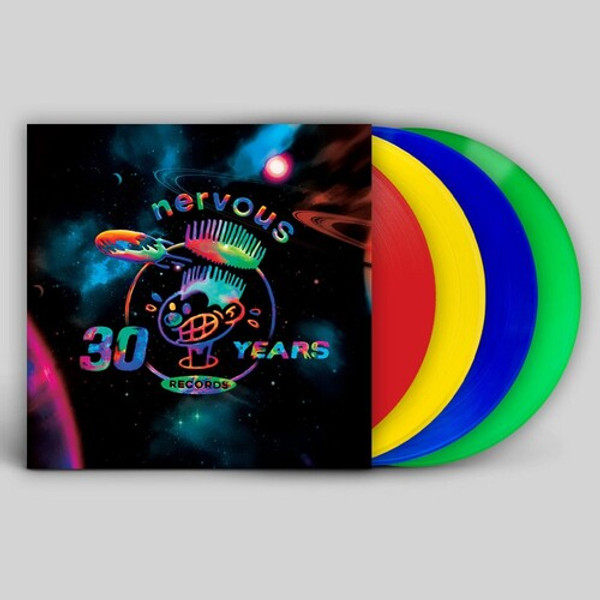 Various – Nervous Records 30 Years (Part 1)    (4 x Vinyl, LP, Compilation, Red Yellow Green and Blue)