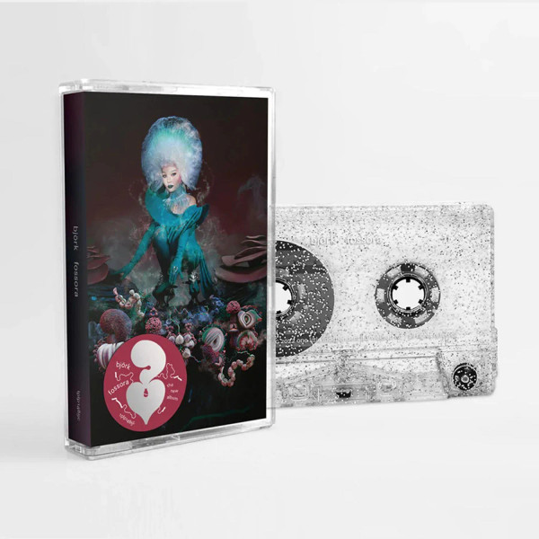 Björk – Fossora (Cassette, Album, Stereo, Clear Glitter Shell)