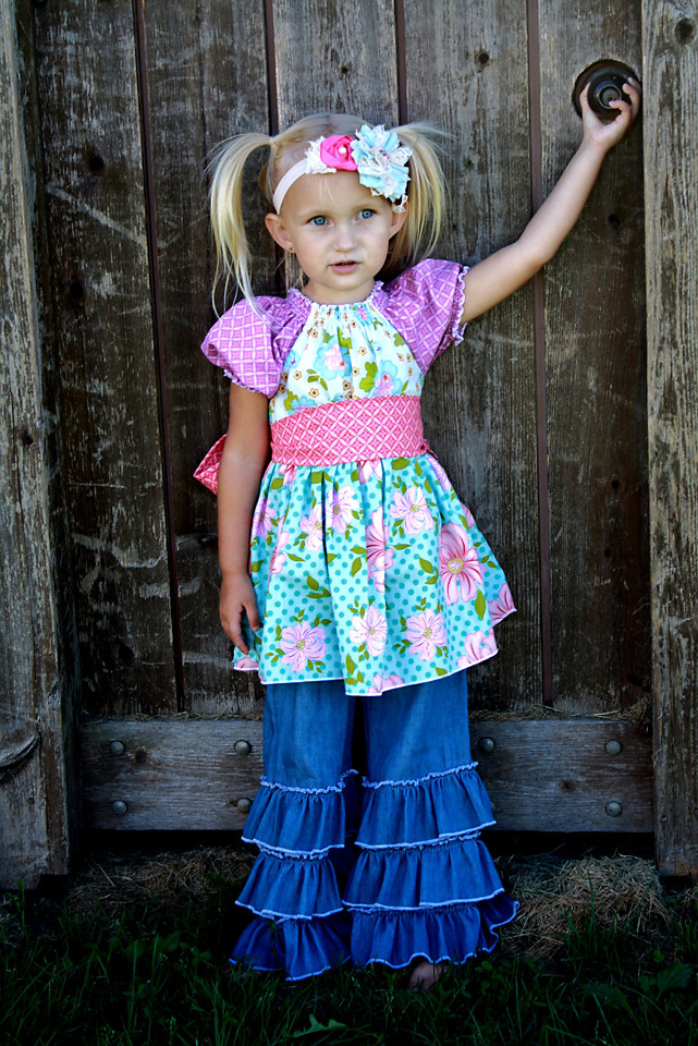 Hailey's Triple Ruffle Pants and Capris Sizes 6/12m to 8 Kids PDF