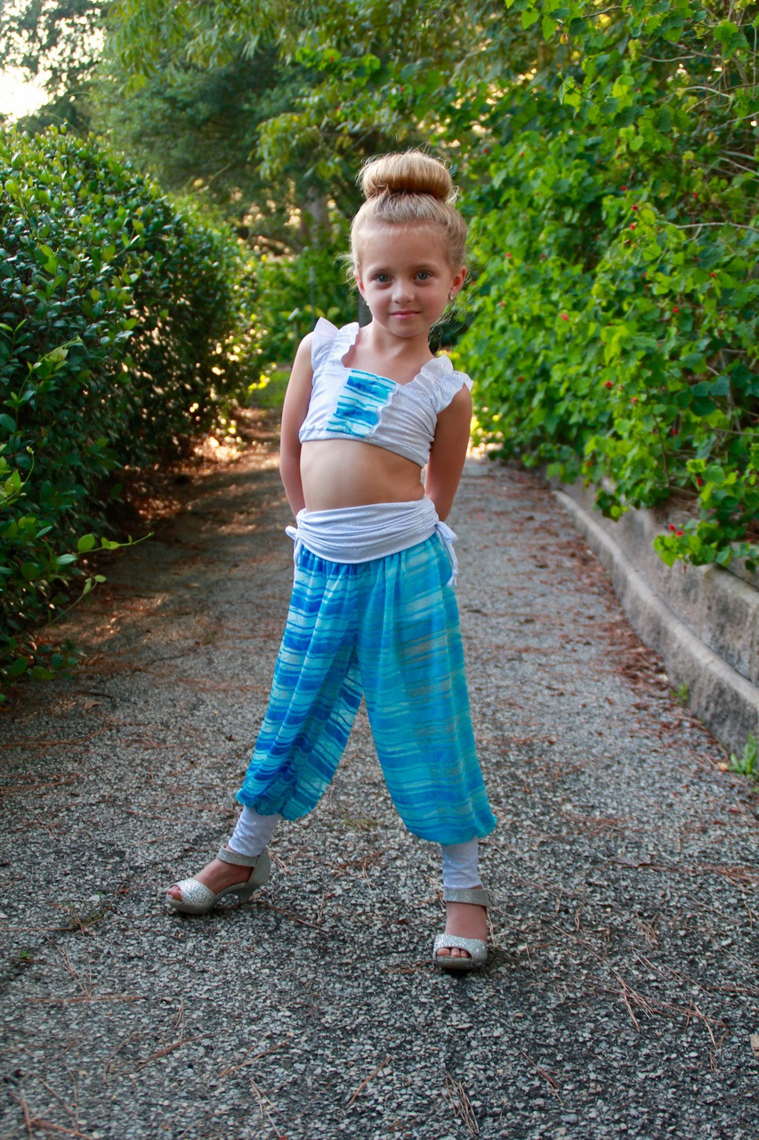 Nellie's Belly Dancing Pants Sizes 2T to 14 Kids PDF Pattern