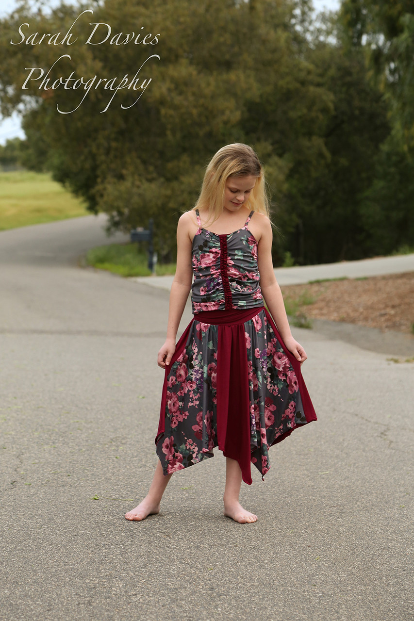 Josephina's Hanky Hem Skirt Sizes 2T to 14 Kids PDF Pattern