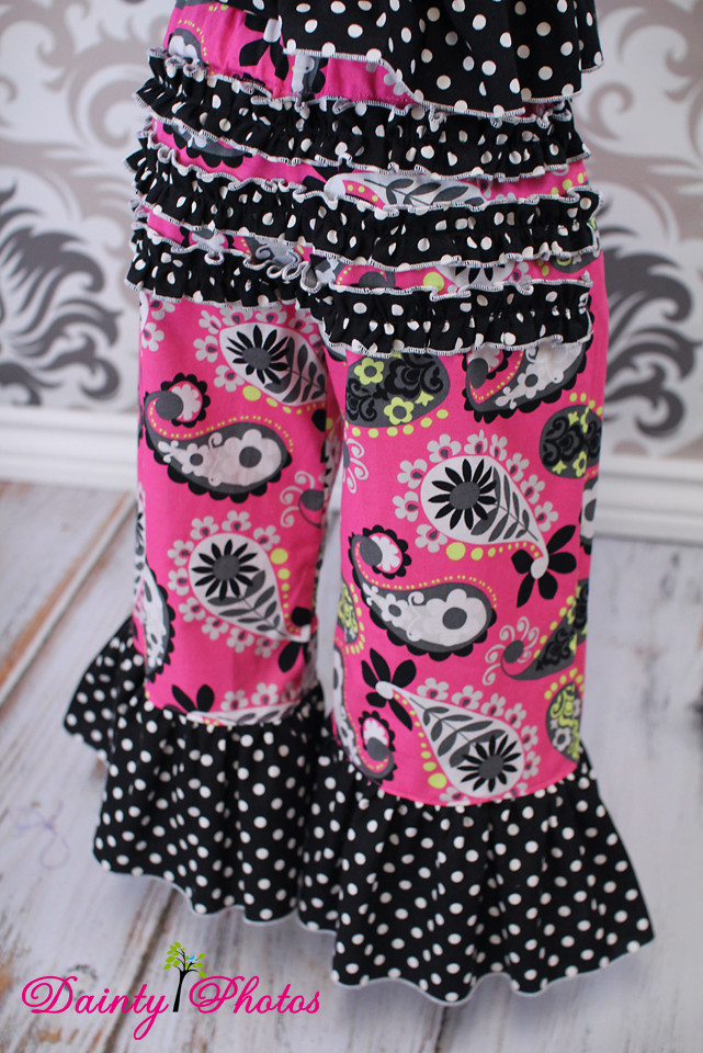 Olivia's Ruffle Butt Pants and Capris Sizes NB to 8 Kids and Dolls