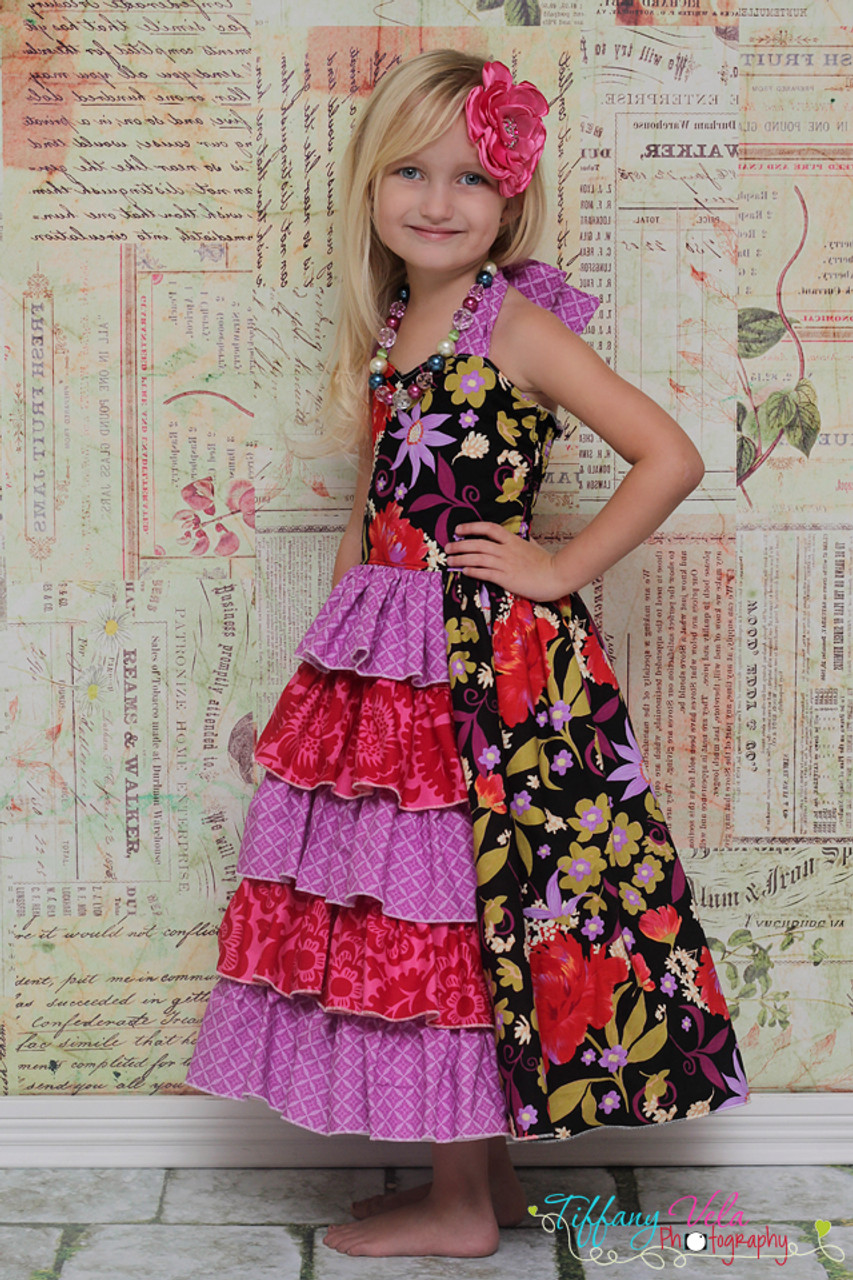【新品未使用】Penelope Dress - Pink Sand 2-3y Penelope's Princess Ruffle Dress Sizes 6/12m to 8 Kids and