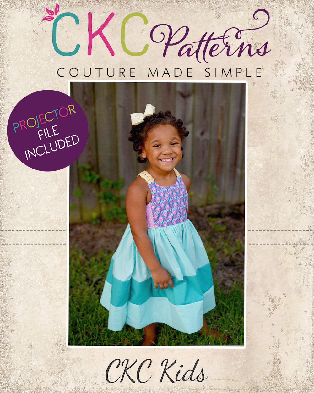 Bay's Braided Back Sundress Sizes 2T to 14 Kids PDF Pattern