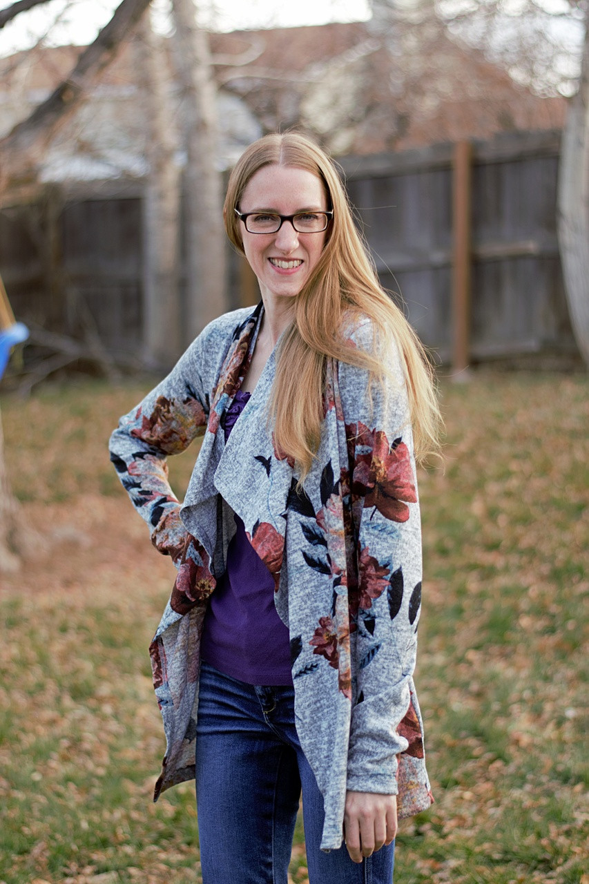 Dora's Drape Front Cardigan Sizes XXS to 3X Women PDF Pattern