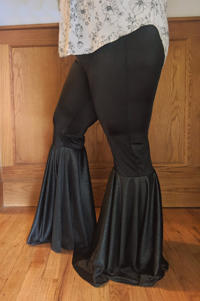 Persea's Bell Bottom Leggings Sizes XXS to 3X Adults PDF Pattern