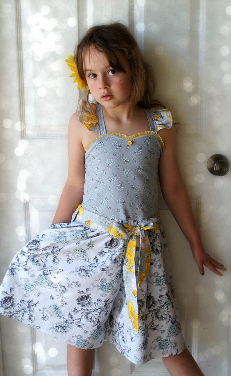 Liberty's Culottes Romper Sizes 2T to 14 Kids PDF Pattern