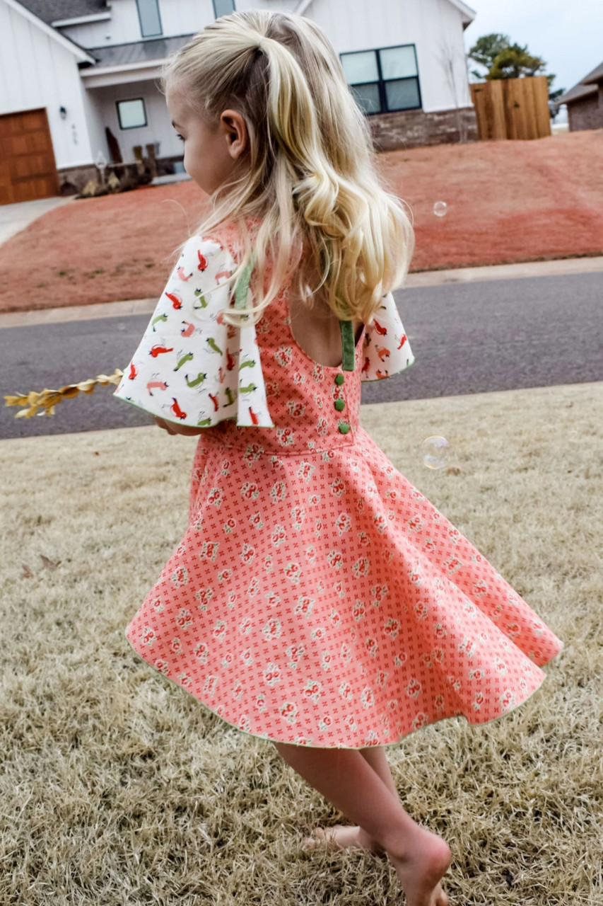 Dorothy's Reverse Appliqué Top and Dress Sizes 2T to 14 Girls PDF