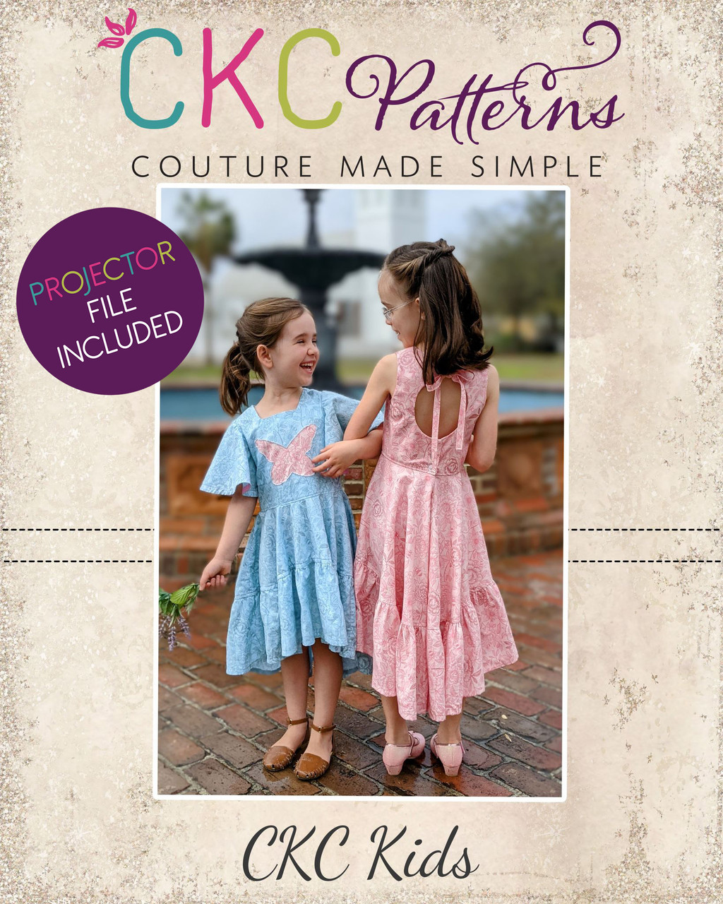 Dorothy's Reverse Appliqué Top and Dress Sizes 2T to 14 Girls PDF