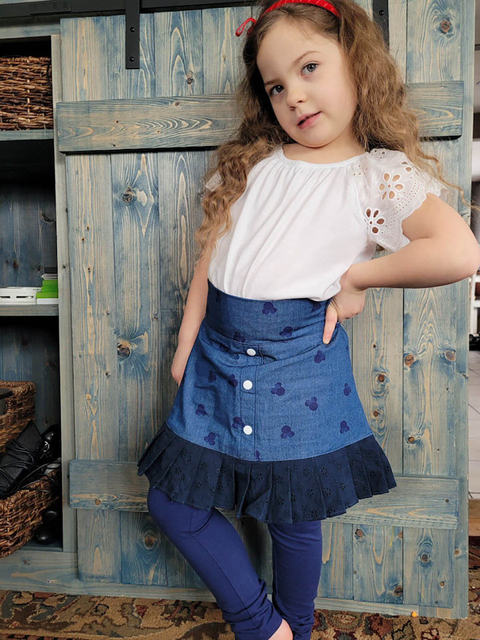 Estonia's Pleated Skirt Sizes 2T to 14 Kids PDF Pattern