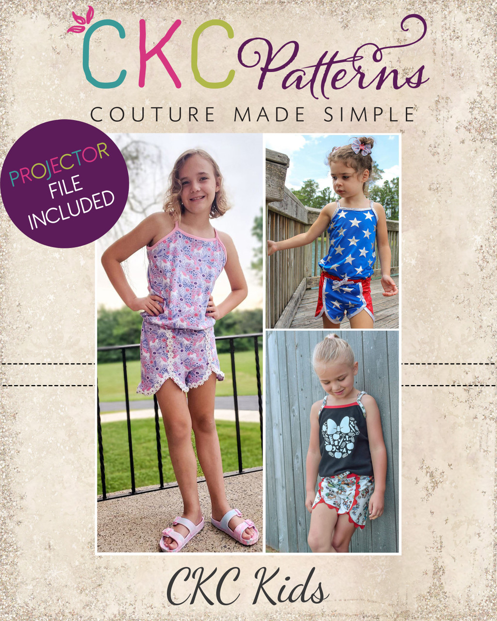 Juno's Adjustable Strap Romper Sizes 2T to 14 Kids PDF Pattern