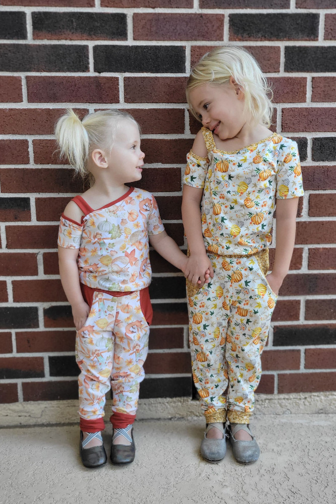 Olenna's Off-The-Shoulder Jumpsuit Sizes 2T to 14 Kids PDF Pattern