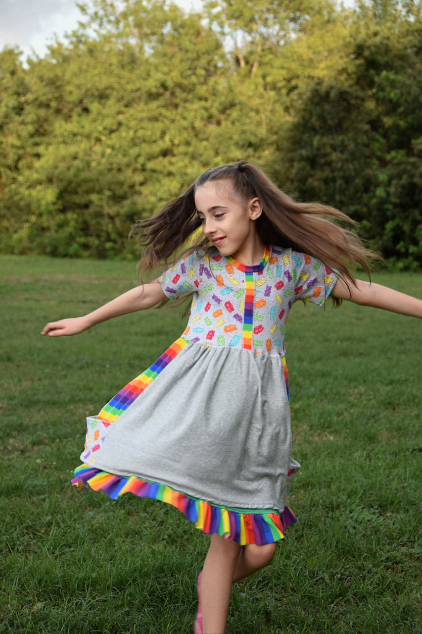 Nesta's Side Panel Pocket Dress Sizes 2T to 14 Kids PDF Pattern