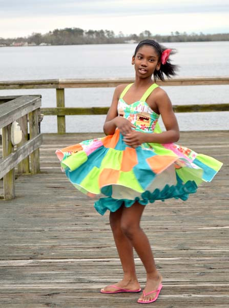 Tiffany's Women's Sweetheart Patchwork Dress PDF Pattern