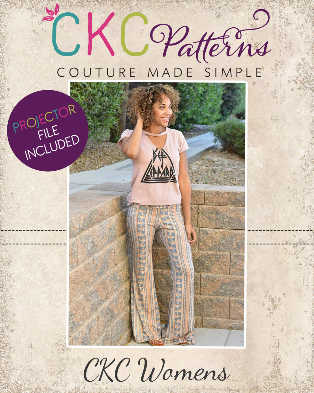 Marsha's flared pants and capris for WomenPDF Pattern