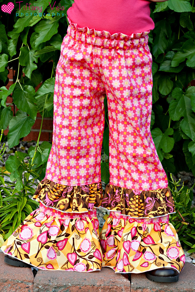Alyssa's Ruffle Waist Pants Sizes 0/6m to 8 Girls and Dolls PDF