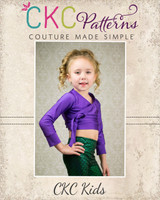 Lourde’s Long Sleeve Wrap Sizes 2T to 8 Kids PDF Pattern