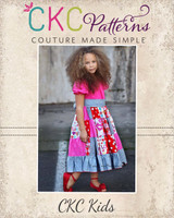 Noel's Patchwork Twirly Dress Size 6/12m to 8 Kids and Dolls PDF Pattern