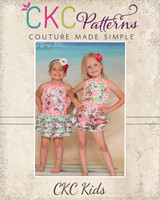 Zoe's Ruffled Sunsuit Sizes 6/12m to 8 Kids PDF Pattern