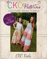 Kingsley's Maxi Dress Sizes 2T to 14 Kids PDF Pattern