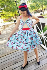 Arizona's Peek-a-Boo Dress Sizes 2T to 14 Kids PDF Pattern