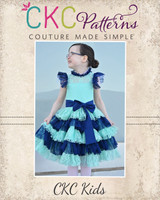 Lizzy’s Lace Special Occasion Dress Sizes 2T to 14 Kids PDF Pattern