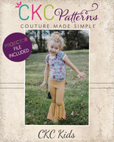 Rae's Ringer Crop Top, Tee, and Dress Sizes 2T to 14 Kids PDF Pattern