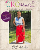 Argentina's Asymmetric Maxi Skirt Sizes XXS to 3X Adults PDF Pattern