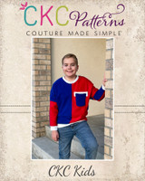 Axel's Colorblock Dolman Sweater Sizes 2T to 14 Kids PDF Pattern