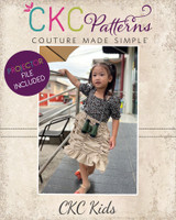 Miriel's Ruched Skirt Sizes 2T to 14 Kids PDF Pattern