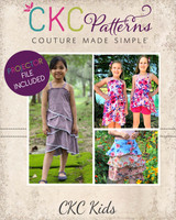 Anthea's Tiered Top, Dress & Skirt Sizes 2T to 14 Kids PDF Pattern
