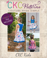 Prims Precious Dress and Peplum Top Sizes 2T to 14 Kids PDF Pattern