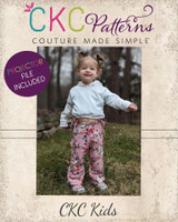 Leia's Flared Leggings Sizes 2T to 14 Kids and Dolls PDF Pattern