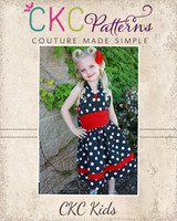 Lexie's Retro Halter Dress Sizes 6/12m to 15/16 Kids and Doll PDF Pattern