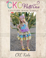 Blanche's Frilly Top and Dress Sizes NB to 8 Kids and Dolls PDF Pattern