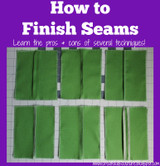 How to Finish the Seams as You Sew