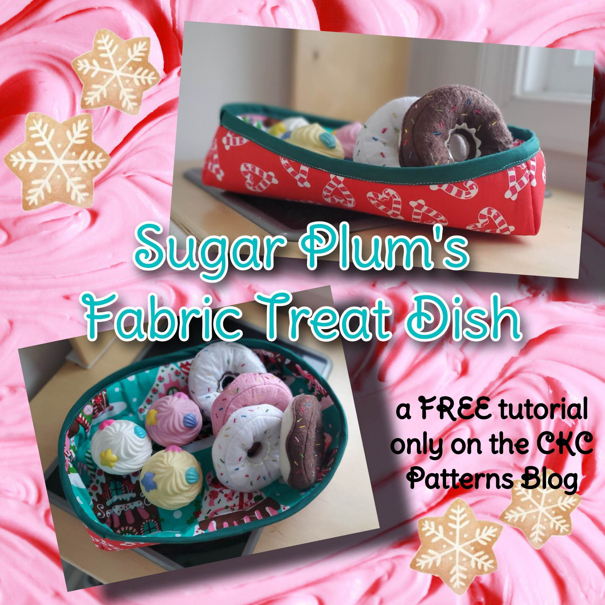 12 Days of Christmas 2022:  Sugar Plum's Fabric Treat Dish