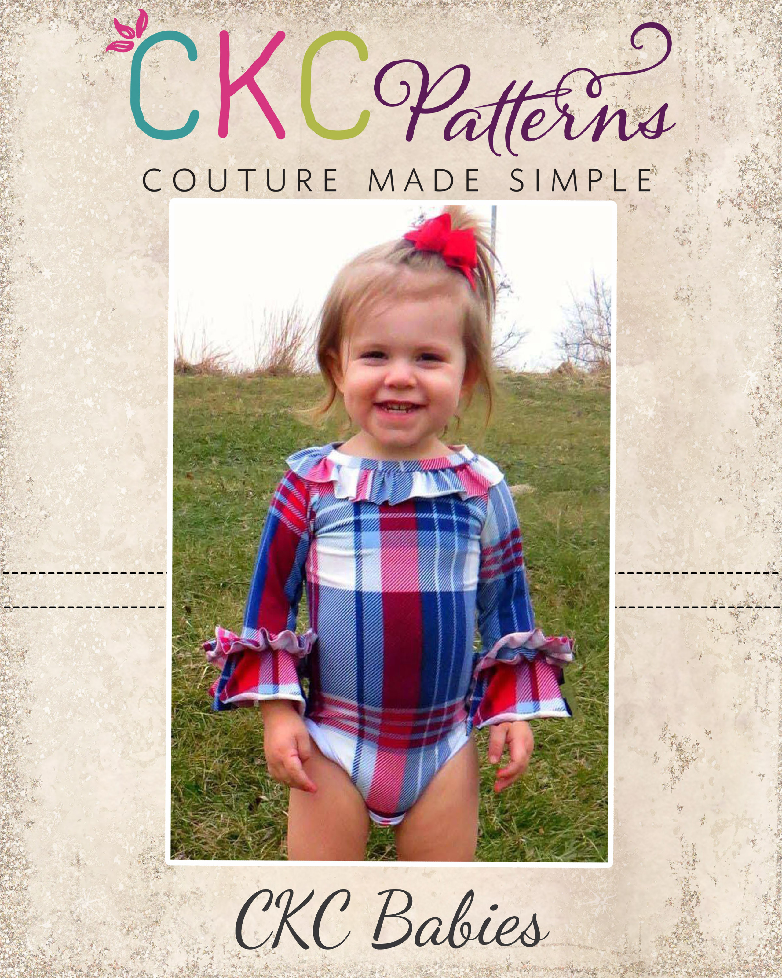 Eisley’s One-Piece Sizes NB to 18/24m Babies PDF Sewing Pattern
