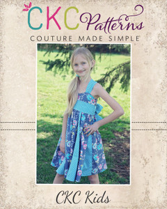 Gwen's Sweetheart Godet Dress Sizes 6/12m to 8 Kids and Dolls PDF Pattern