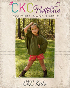 Dakota's Knit Hooded Circle Top and Swim Cover Sizes 2T to 15/16 Kids PDF Pattern