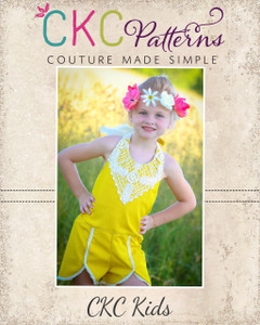 Leela's Little One Piece Sizes NB to 14 Kids PDF Pattern