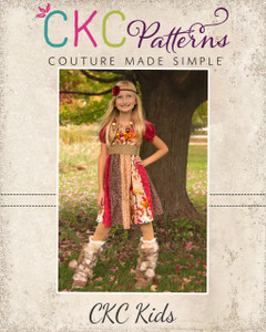 Jewel's Stripwork Dress Sizes NB to 8 Kids and Dolls PDF Pattern
