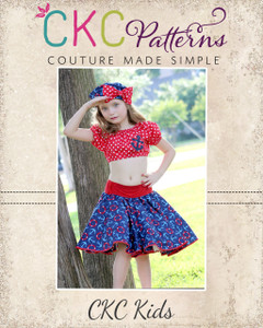 Sassy's Sock Hop Circle Skirt Sizes 2T to 14 Kids PDF Pattern Sassy's Sock Hop Circle Skirt Sizes 2T to 14 Kids PDF Pattern
