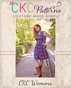 Amy’s Knit Bow Dress and Maxi Sizes XXS to 5X Adult PDF Pattern